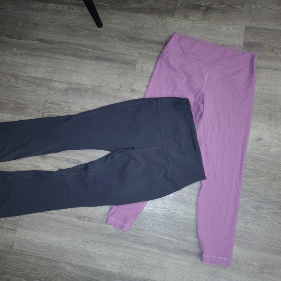 Women's Black and Pink Pants - Picture 2 of 2
